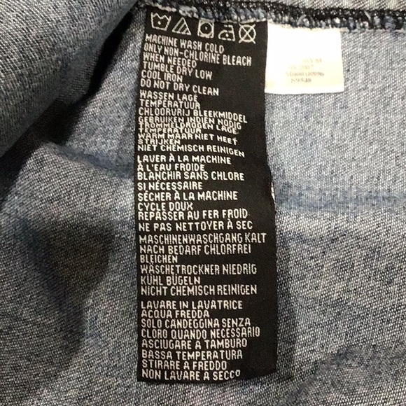 Vintage Harley Davidson denim chambray long sleeve shirt. - Picture 10 of 13